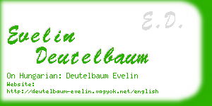 evelin deutelbaum business card